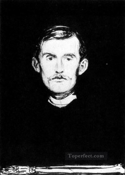 エドヴァルド・ムンク Painting - 自画像 i 1896年 エドヴァルド・ムンク